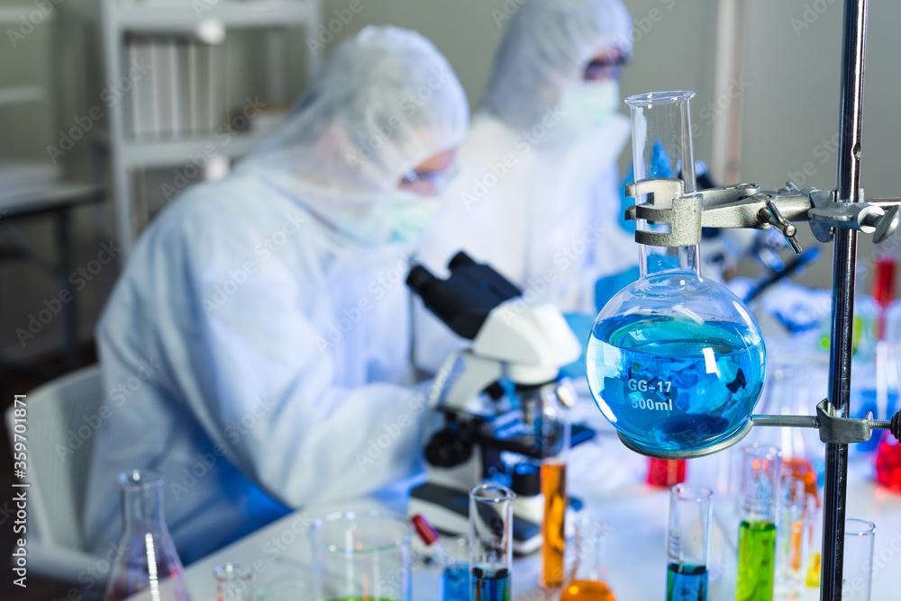Fototapeta premium scientist working in laboratory