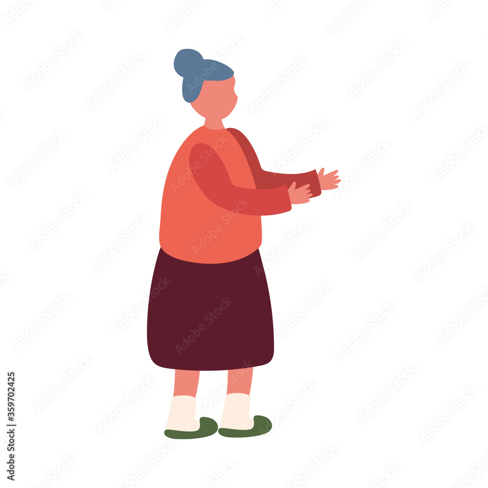 Grandmother avatar old woman vector design Grandmother avatar old woman vector design