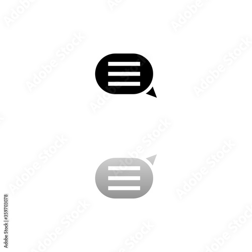 Chat icon flat