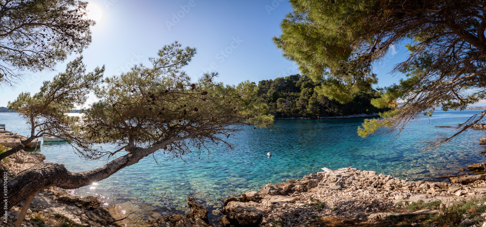 bay of pomena on island Mljet, Croatia