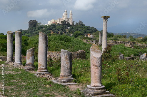 ROMAN RUINS IN ANNABA, ALGERIA. THE CITY OF SAINT AUGUSTIN