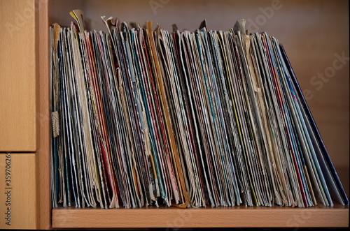 Singles in einem Schrank