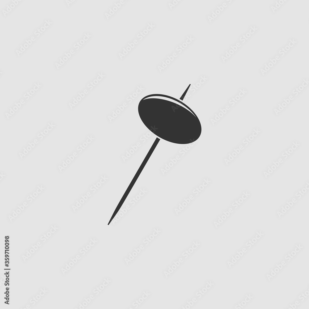 Olive on stick icon flat Olive on stick icon flat