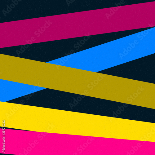 Azure color Crossing lines generativeart style colorful illustration