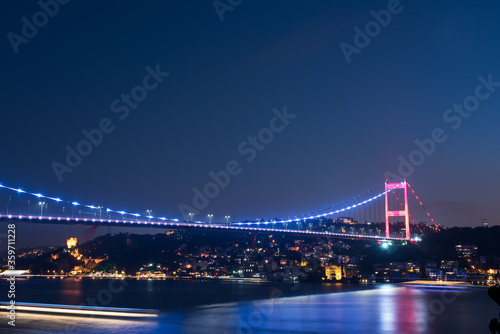 Fatih Sultan Mehmet Bridge in Istanbul,