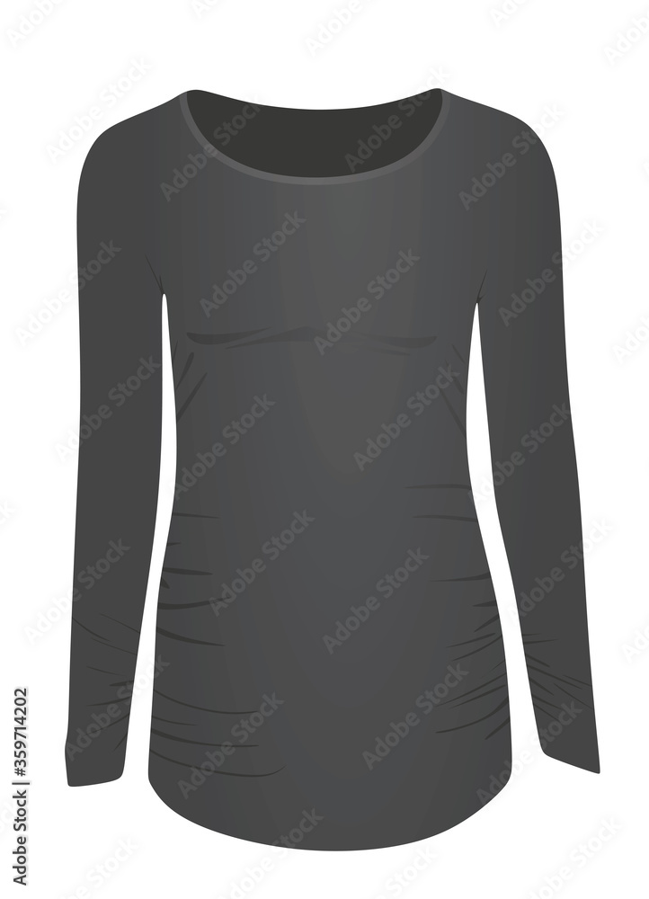 Grey maternity tunic. vector illustration Grey maternity tunic. vector illustration