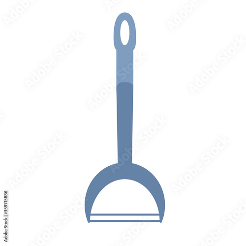 Knife for cleaning of vegetables isolated on a white background. Vector illustration in flat style. Kitchen utensils.