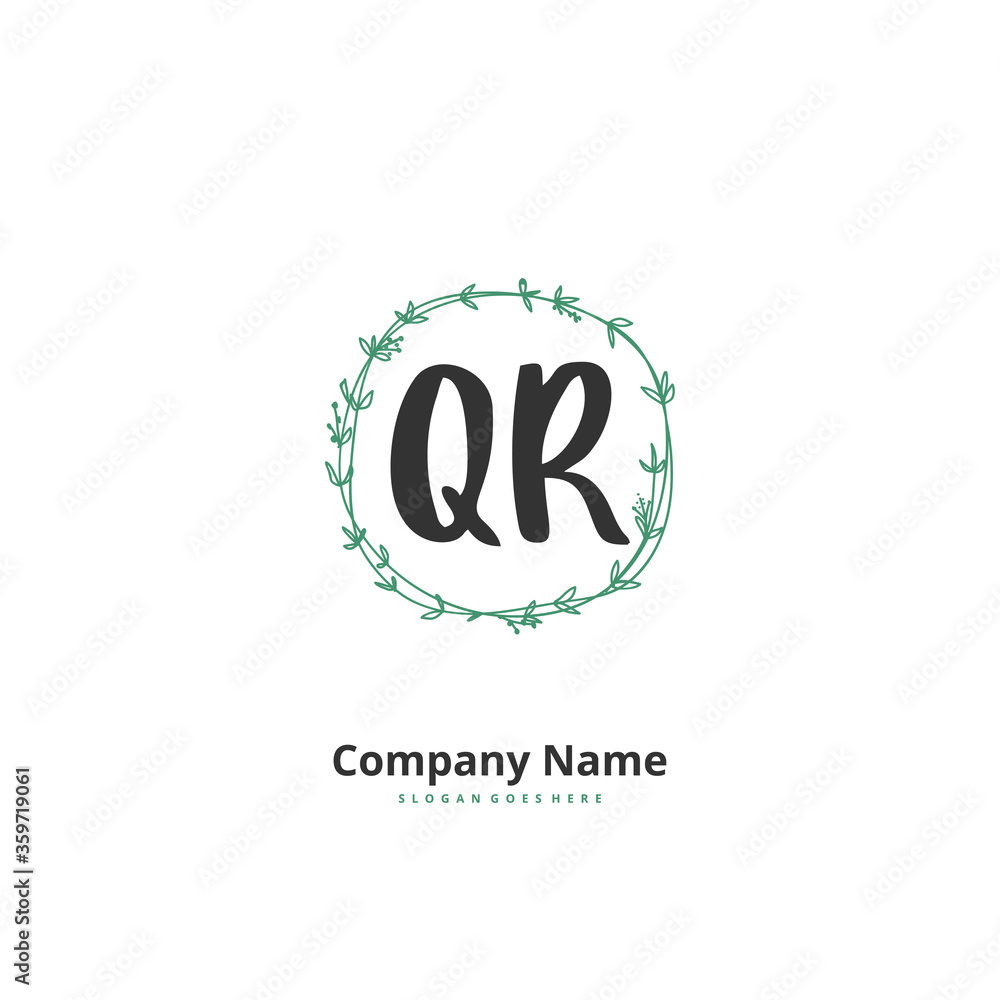 Q R QR Initial handwriting and signature logo design with circle. Beautiful design handwritten logo for fashion, team, wedding, luxury logo. Q R QR Initial handwriting and signature logo design with circle. Beautiful design handwritten logo for fashion, team, wedding, luxury logo.