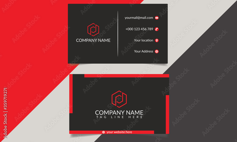 Creative and Clean Business card Tamplate