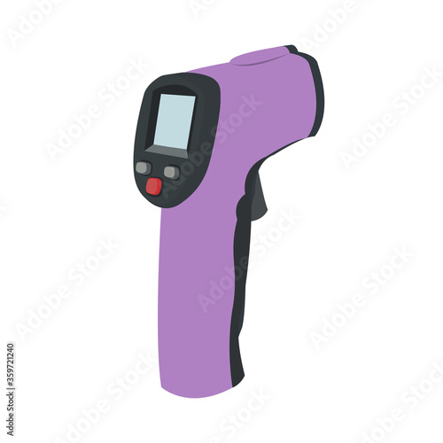 Digital infrared thermometer gun vector
