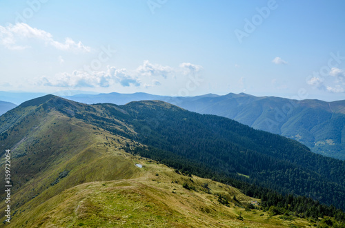 Small lake at the, one of the largest and most beautiful mountains of the Carpathians mount Strymba is an extremely popular tourist destination. Located near Kolochava village, Transcarpathia, Ukraine