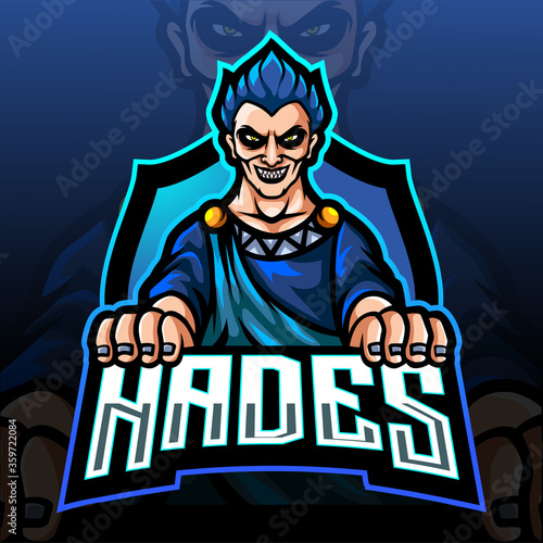 Hades esport logo mascot design