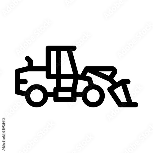 road repair machine icon vector. road repair machine sign. isolated contour symbol illustration