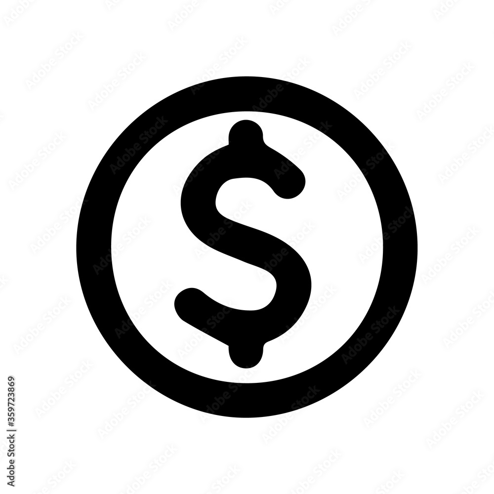 Illustration vector graphic of dolar money icon Illustration vector graphic of dolar money icon