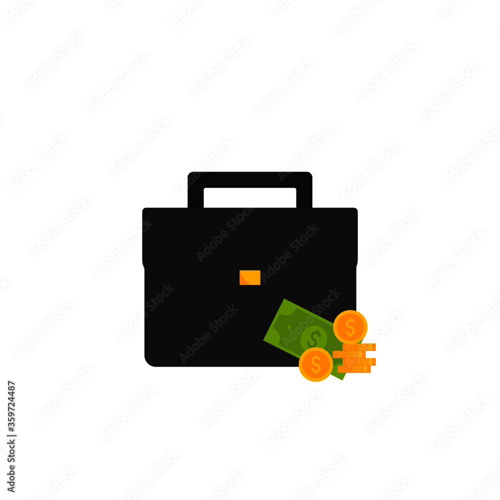 This is a suitcase of money isolated on white background. This is a suitcase of money isolated on white background.