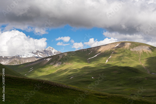Mountain landscape from the Emparis plateau in Oisans, France © serge