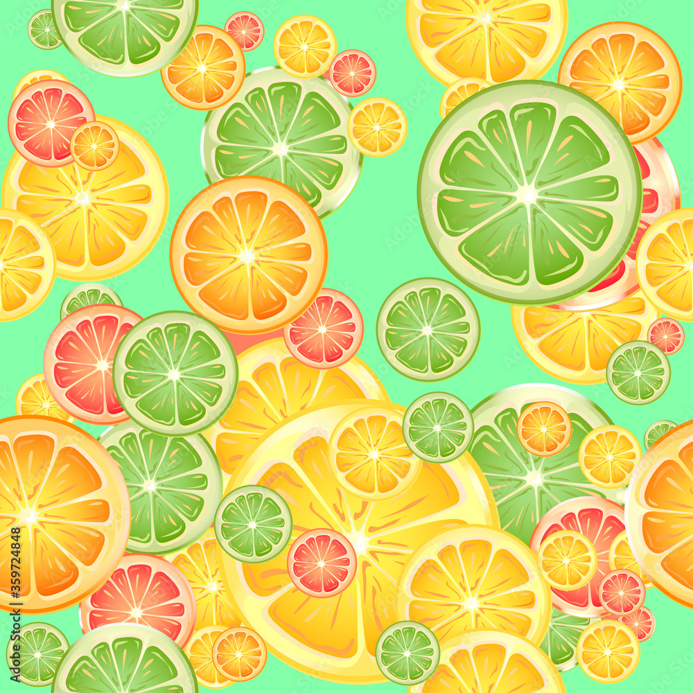 citrus seamless background citrus seamless background
