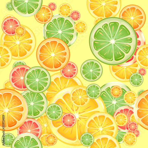 seamless pattern with citrus