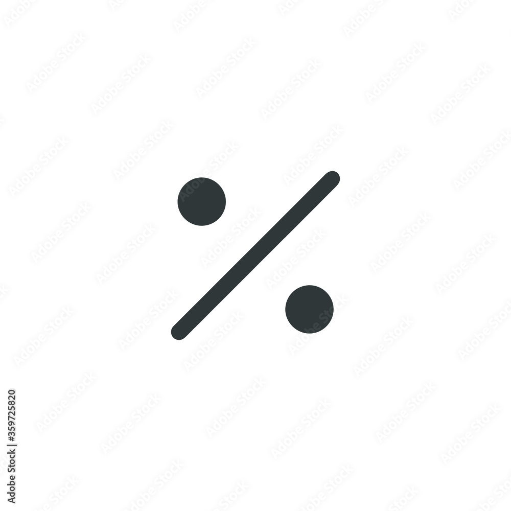 Percent sign icon. Vector EPS 10 Percent sign icon. Vector EPS 10