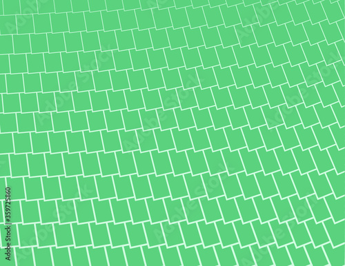 cute vector green mosaic tiles shingles background texture