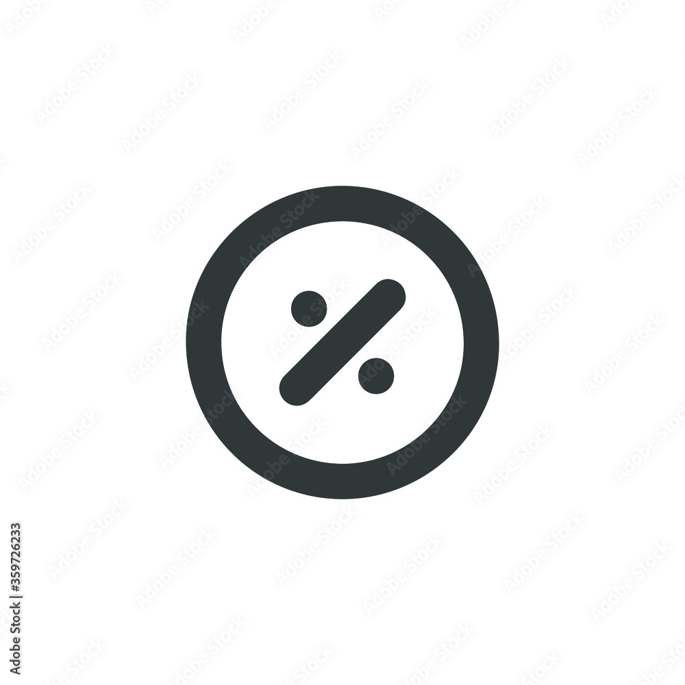 Percent sign icon. Vector EPS 10 Percent sign icon. Vector EPS 10