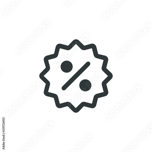 Percent sign icon. Vector EPS 10