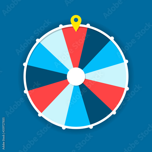 Wheel of fortune 12 slots icon. Clipart image
