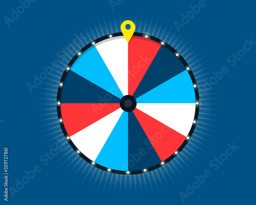 Wheel of fortune 12 slots design. Clipart image