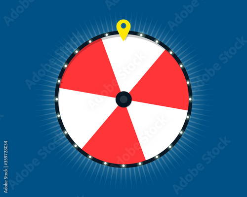 Wheel of fortune 6 slots design. Clipart image