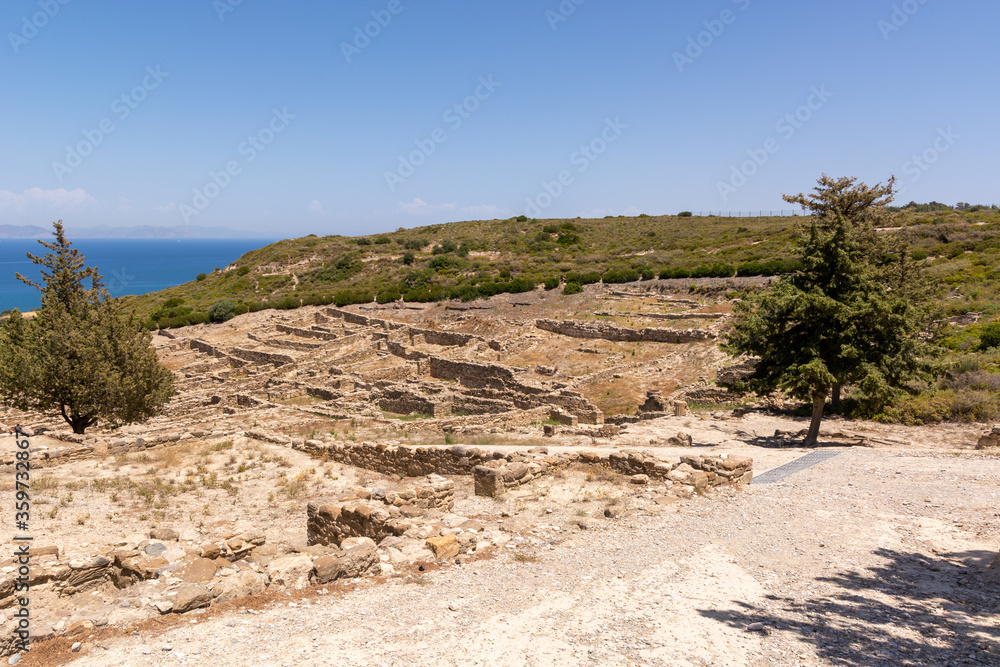 The ancient city of Kamiros located in the northwest of the island of Rhodes. Greece
