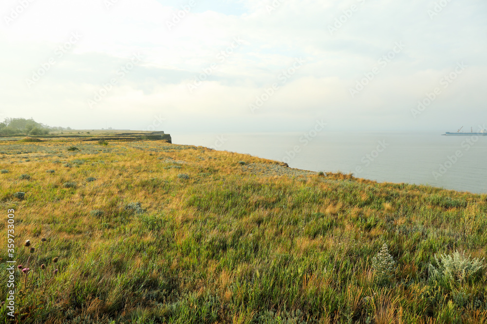 Cliffs. Scenic nature along the Black sea