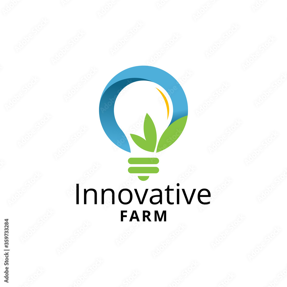 Innovative Farm Modern Logo Template Innovative Farm Modern Logo Template