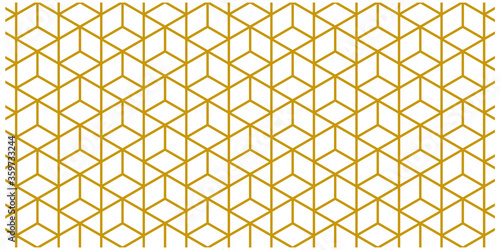 Cube geomatric pattren gold color