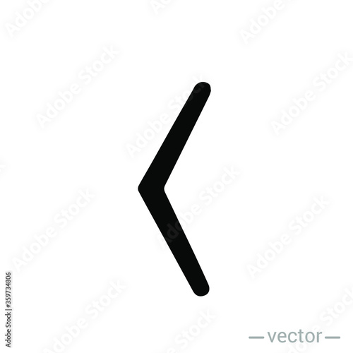 Boomerang icon. Isolated karma logotype. Flat vector illustration. EPS 10