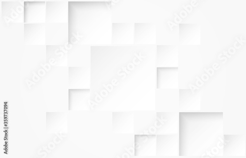 Abstract. Embossed paper square white Background ,light and shadow .Vector.
