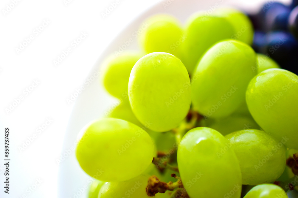 Black and green delicious fresh grapes macrophotography Black and green delicious fresh grapes macrophotography