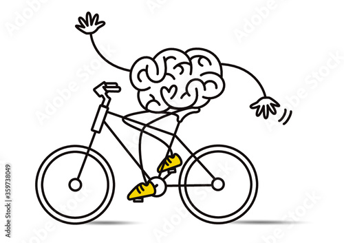 Brain bikes without hands