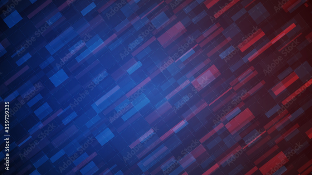 abstract Blue and Red pixel block background. Digital motion dynamic pixel. abstract Blue and Red pixel block background. Digital motion dynamic pixel.