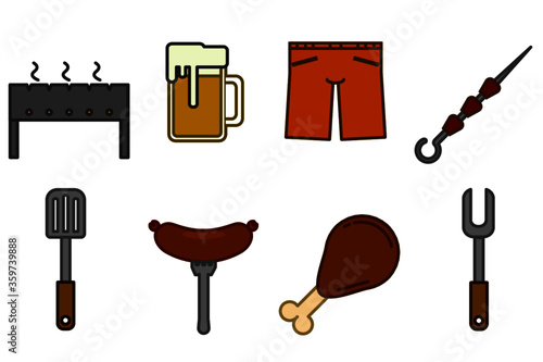 russian barbecue pack color