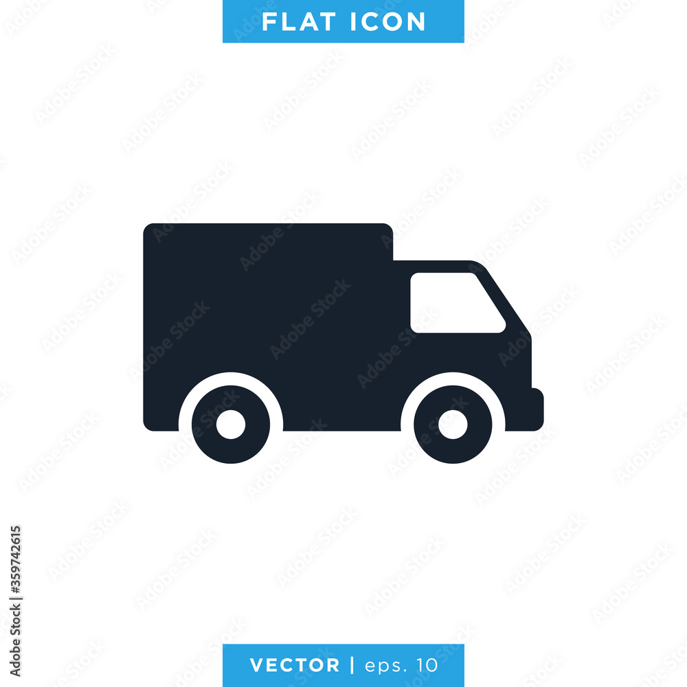 Delivery Truck Icon Vector Design Logo Template