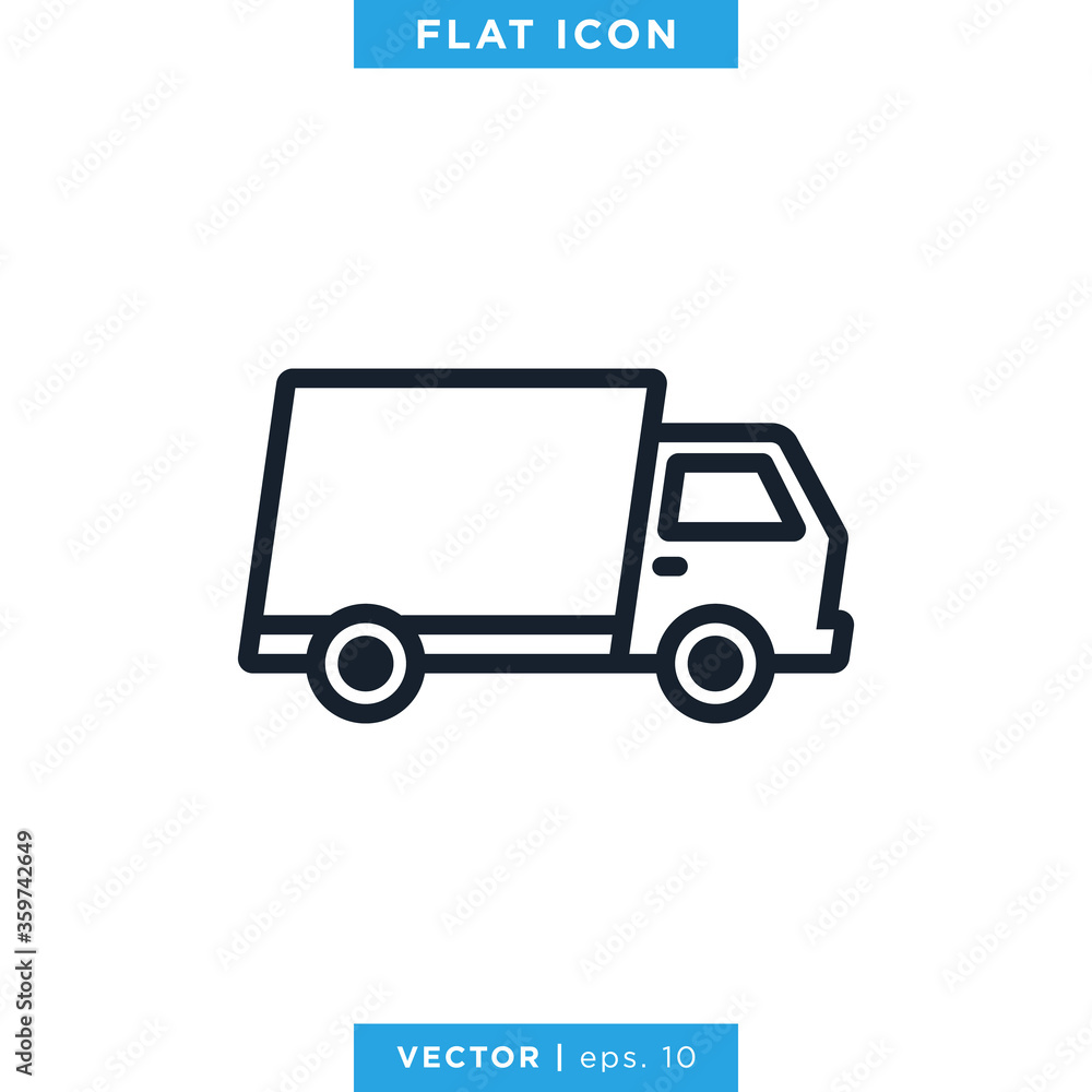 Delivery Truck Icon Vector Design Logo Template Delivery Truck Icon Vector Design Logo Template