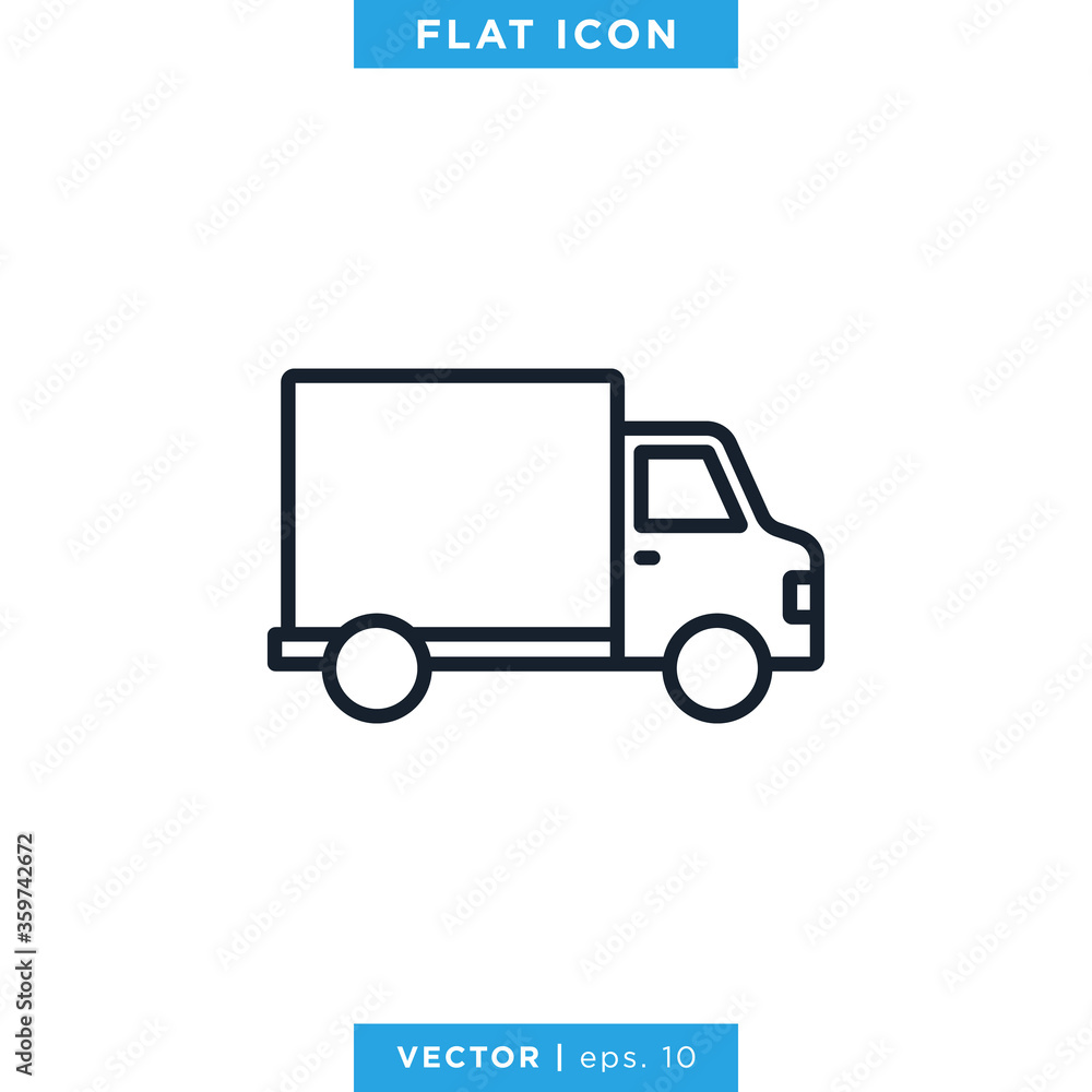 Delivery Truck Icon Vector Design Logo Template Delivery Truck Icon Vector Design Logo Template