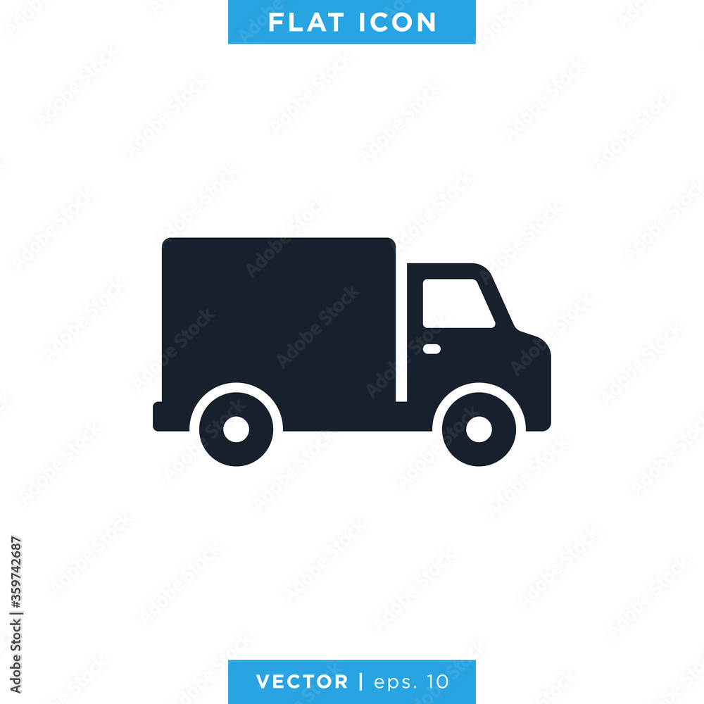 Delivery Truck Icon Vector Design Logo Template