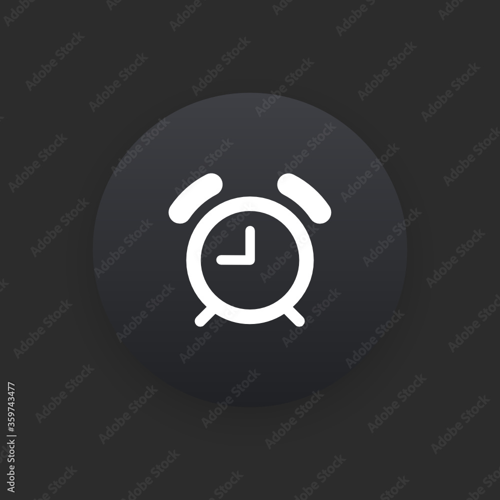 Alarm - Matte Black Web Button Alarm - Matte Black Web Button