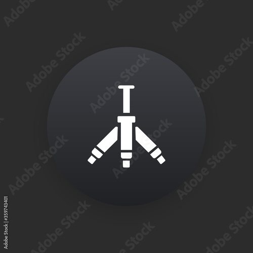 Video Tripod -  Matte Black Web Button