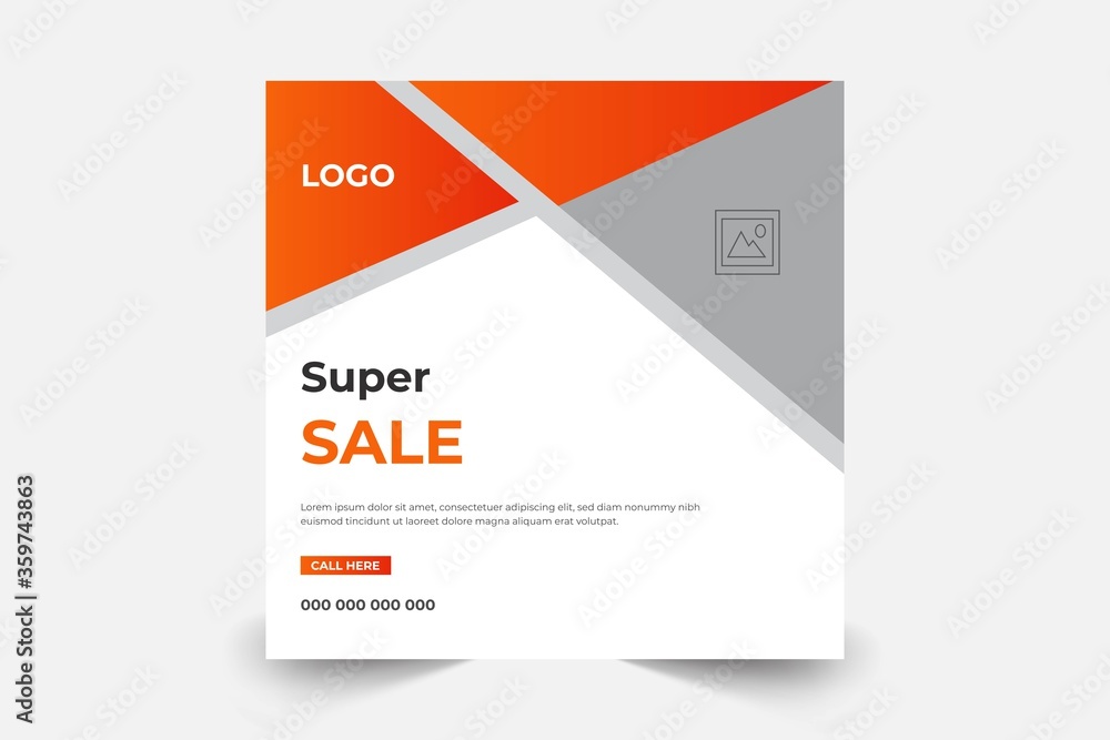 Corporate business sales banner and square banner poster. Super sale Corporate business sales banner and square banner poster. Super sale
