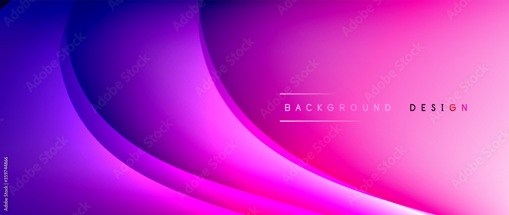 Fluid gradient waves with shadow lines and glowing light effect, modern flowing motion abstract background for cover, placards, poster, banner or flyer Fluid gradient waves with shadow lines and glowing light effect, modern flowing motion abstract background for cover, placards, poster, banner or flyer