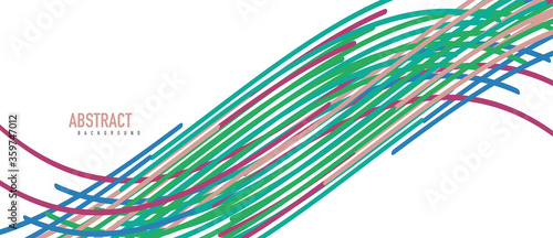 Аbstract moving colorful lines vector backgrounds for cover, placard, poster, banner or flyer