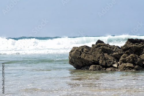 Portuguese coast. Zambujeira do Mar beach is a part of the Vicentine Coast and  Alentejo Natural Park in Portugal.