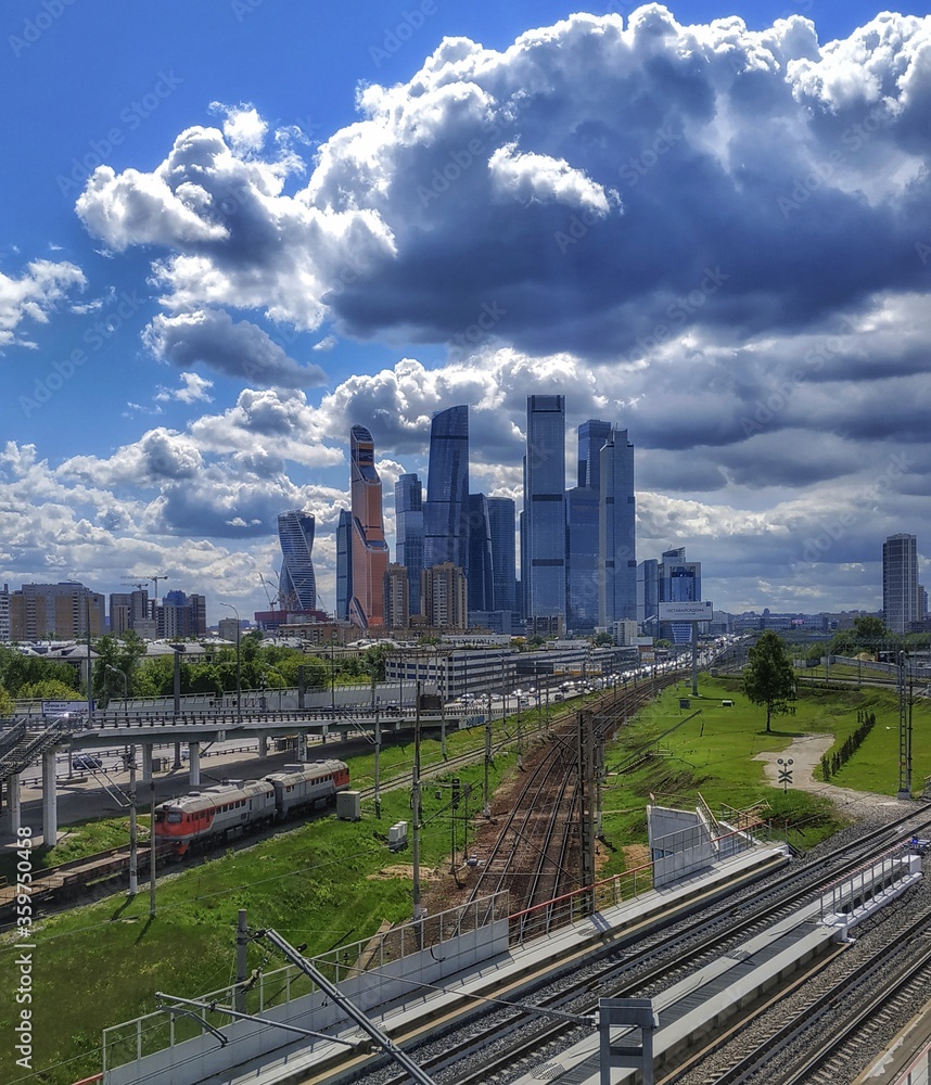 Naklejka premium downtown 